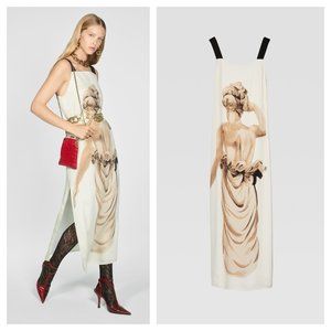 ZARA STUDIO STATUE PRINTED DRESS